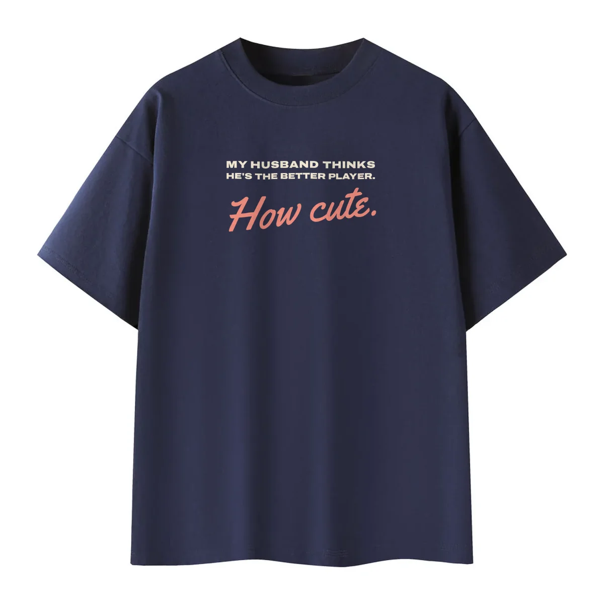 How Cute Tee in Navy Blue